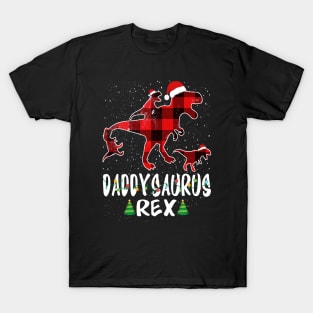 Daddy T Rex Matching Family Christmas Dinosaur Shirt T-Shirt